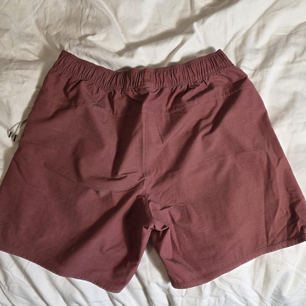 Vuori Men's Athletic Shorts in Mauve Rose - Picture 3 of 3